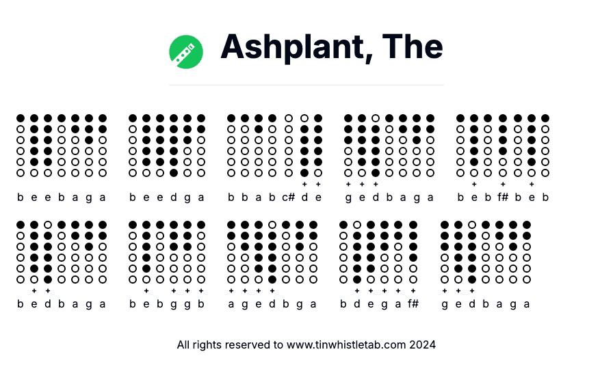 Image of Ashplant, The Tin Whistle Tabs