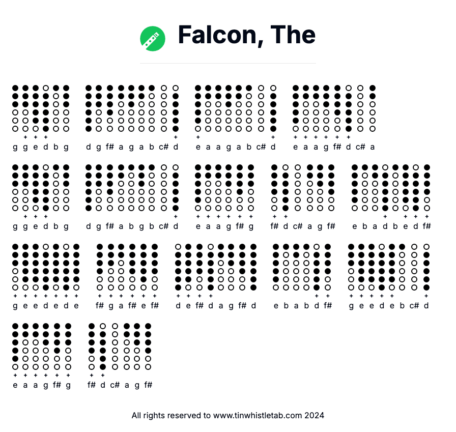 Image of Falcon, The Tin Whistle Tabs