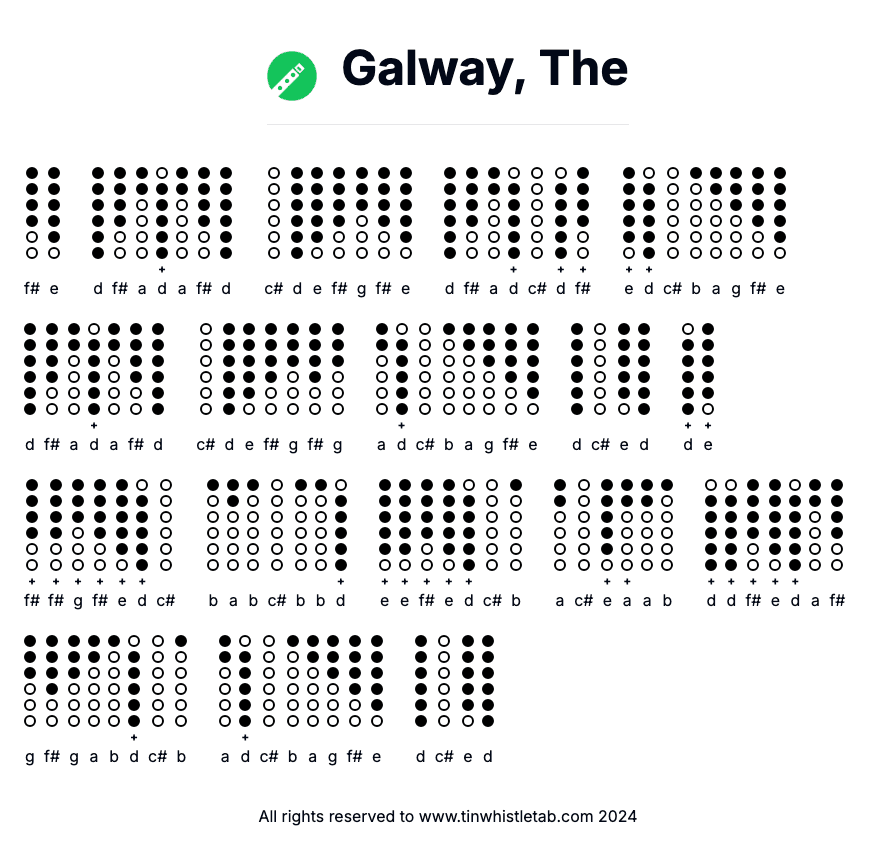 Image of Galway, The Tin Whistle Tabs