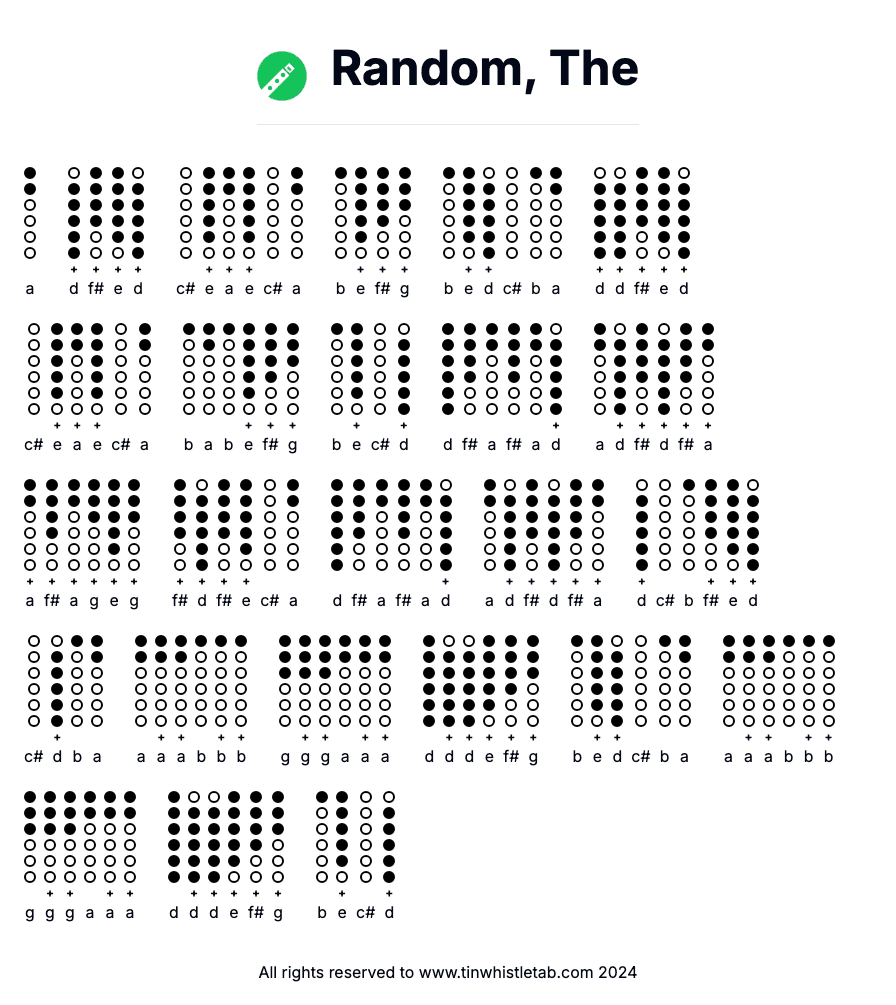 Image of Random, The Tin Whistle Tabs
