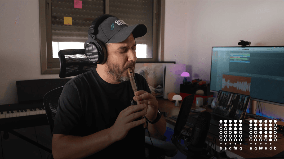 Tin whistle academy student learning online with video lessons