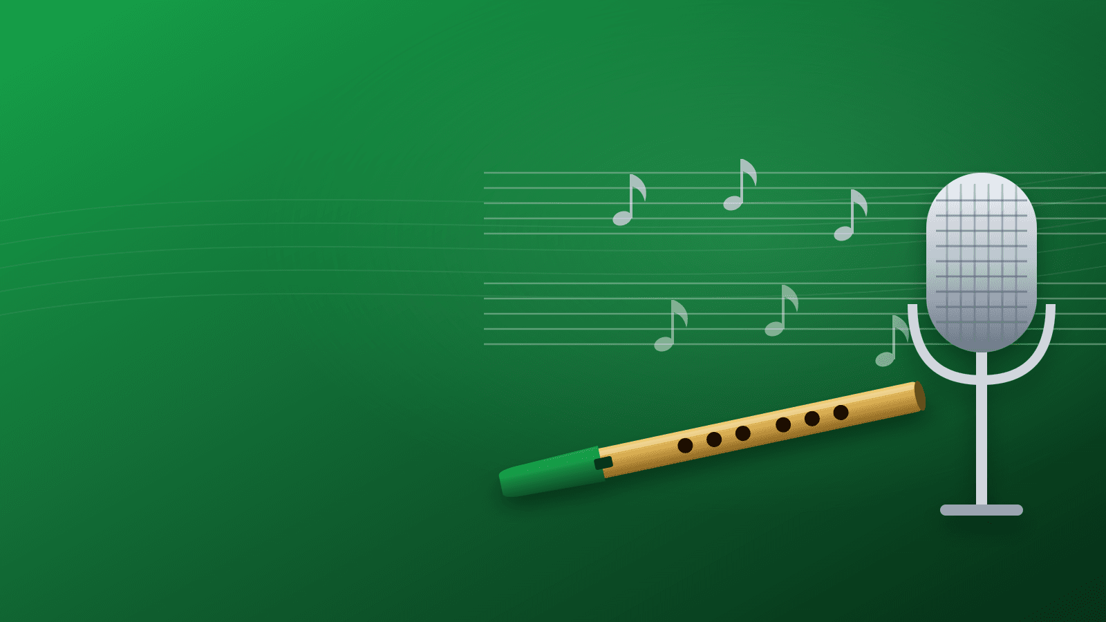 How to Accompany a Singer on Tin Whistle – banner illustration